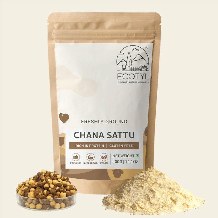 Sattu Atta | Roasted Gram Flour | Plant Based Protein | 400G