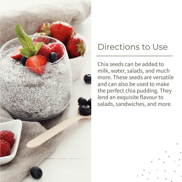 Chia Seeds | Raw | Rich In Antioxidants & Fibre | 250G