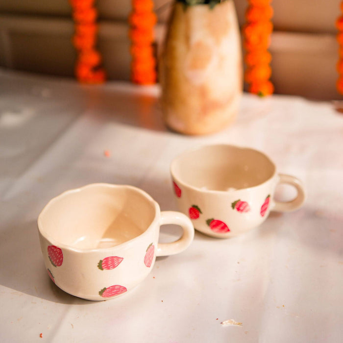 Strawberry cup- Set of 2