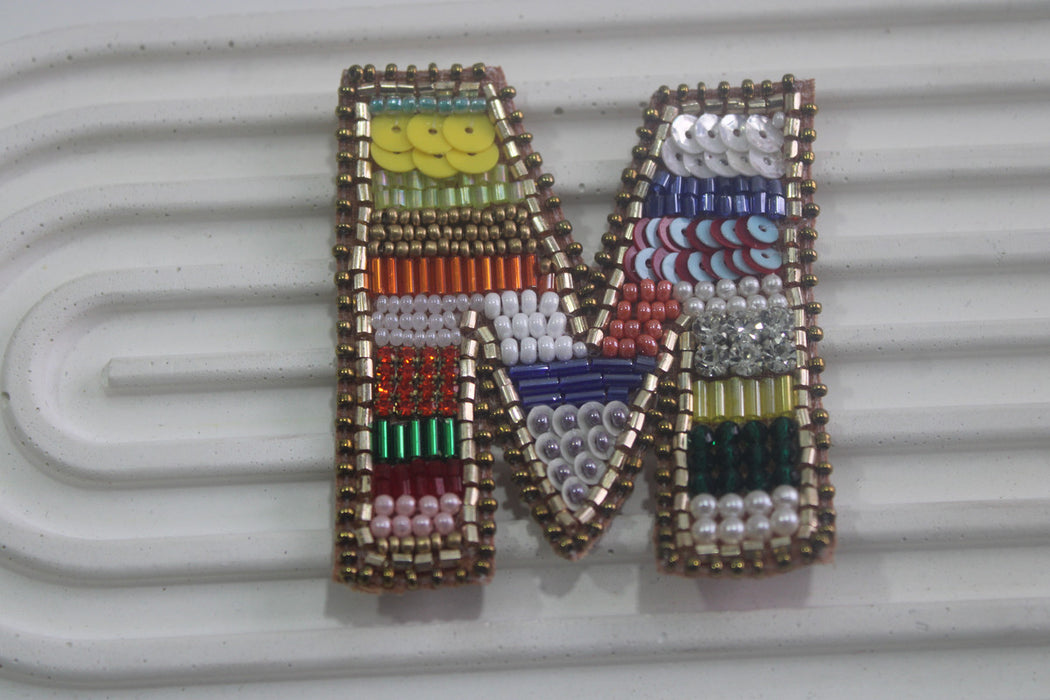 Colorburst Alphabet 'M' Patch