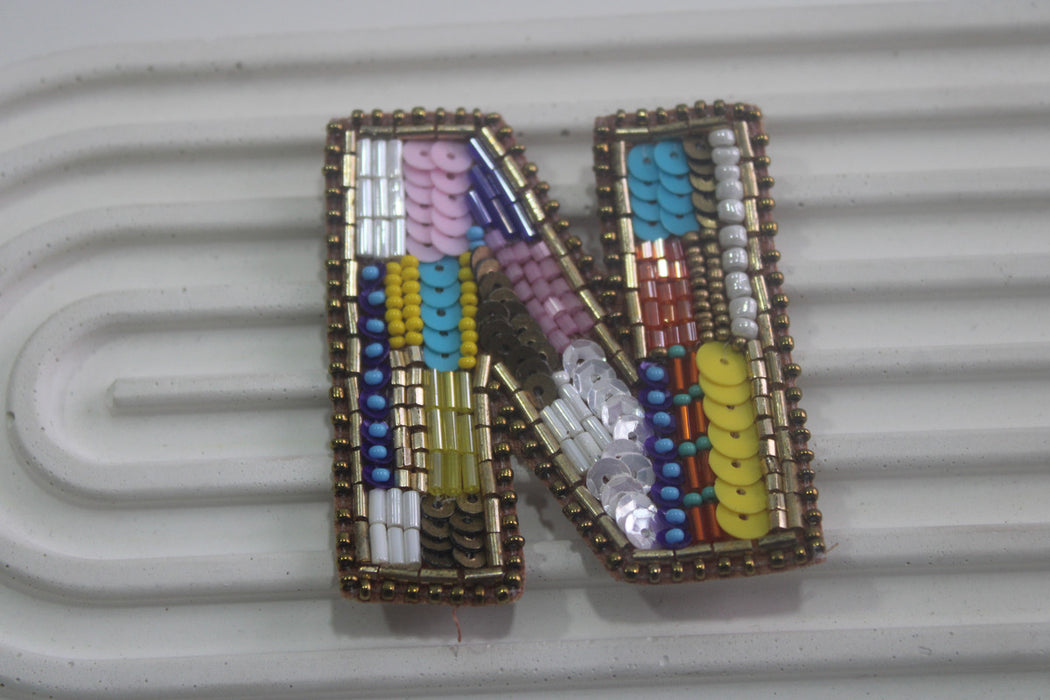 Colorburst Alphabet 'N' Patch