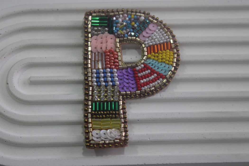 Colorburst Alphabet 'P' Patch