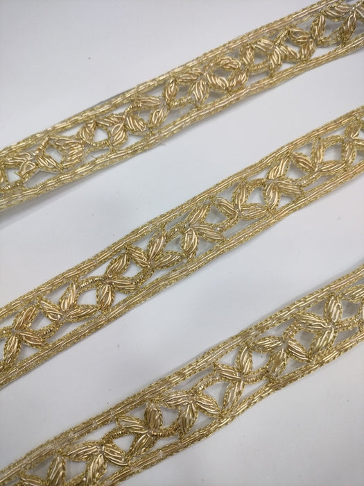 Golden Elegance: Zardozi Handwork Trim