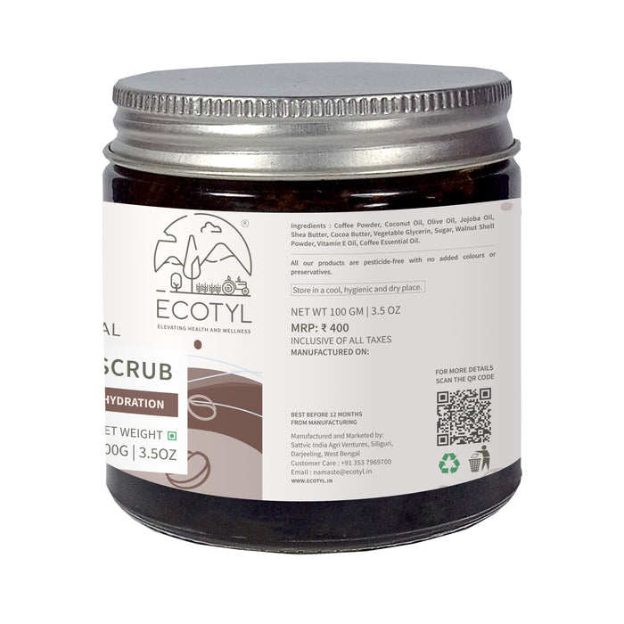 Natural Coffee Body Scrub | For Gentle Exfoliation | No Silicones & Mineral Oil | 100G