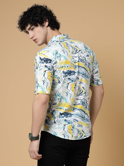 Exotic Hawaiian Shirt With Drop Shoulders