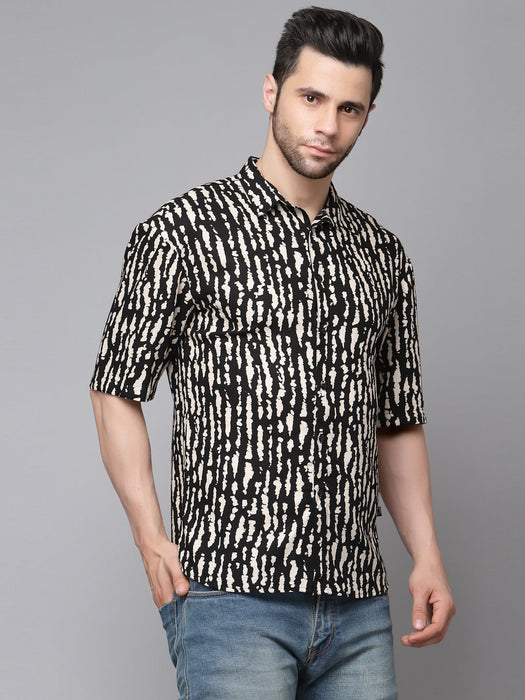 Exotic Hawaiian Shirt With Drop Shoulders