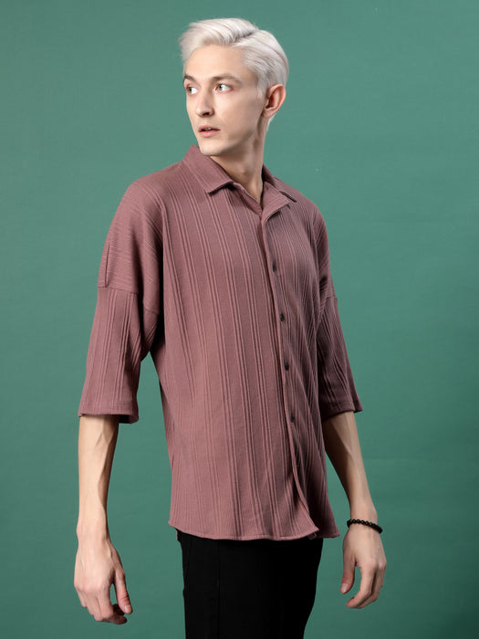 Trendy Fashion In Oversized Rib Shirts