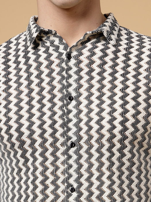 Zig-zag Crochet Shirt