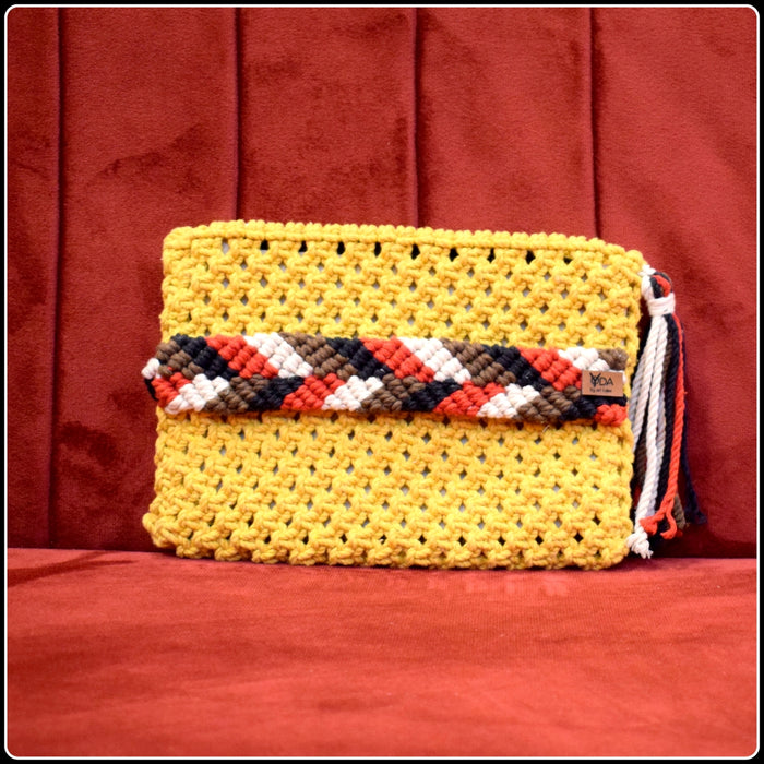 Mylah Handheld Ladies Clutch Bag (Mustard)