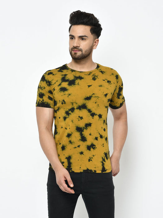 Tie & Dye Half Sleeve Cotton T-Shirt