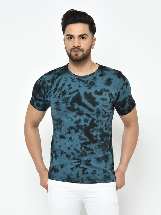 Tie & Dye Half Sleeve Cotton T-Shirt