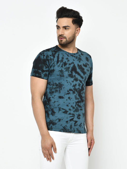 Tie & Dye Half Sleeve Cotton T-Shirt