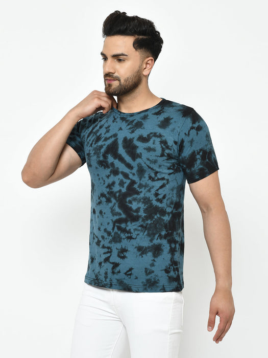 Tie & Dye Half Sleeve Cotton T-Shirt