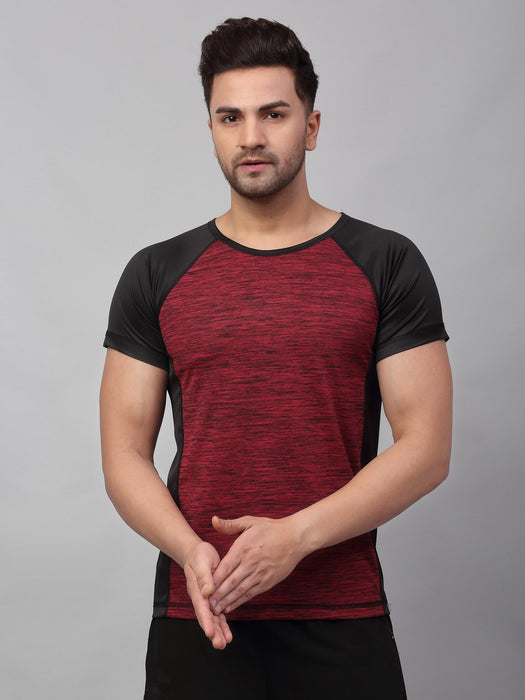 Cut & Sew Half Sleeve Active Wear T-Shirt