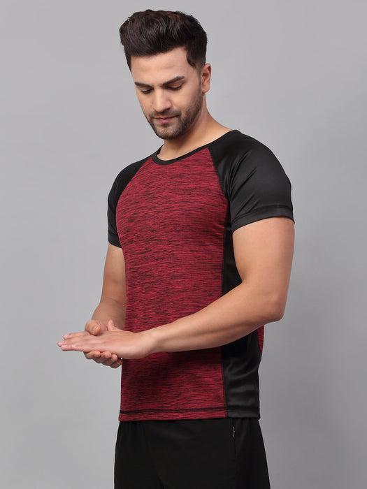 Cut & Sew Half Sleeve Active Wear T-Shirt