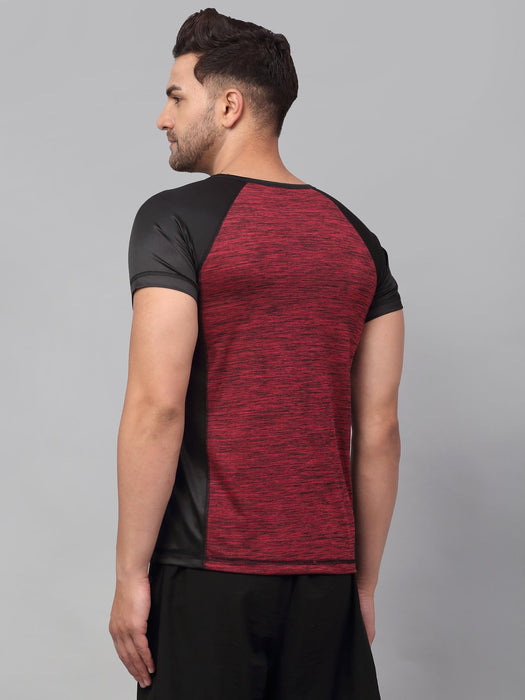 Cut & Sew Half Sleeve Active Wear T-Shirt