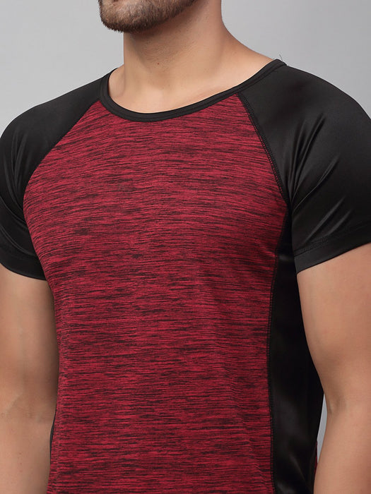 Cut & Sew Half Sleeve Active Wear T-Shirt