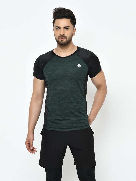 Cut & Sew Half Sleeve Active Wear T-Shirt