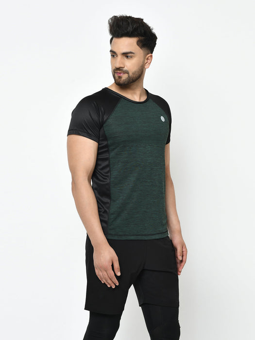 Cut & Sew Half Sleeve Active Wear T-Shirt