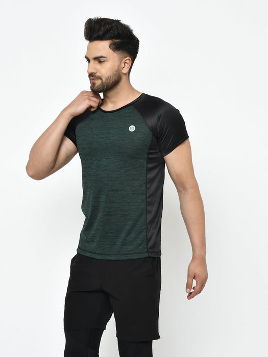 Cut & Sew Half Sleeve Active Wear T-Shirt