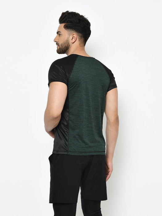 Cut & Sew Half Sleeve Active Wear T-Shirt