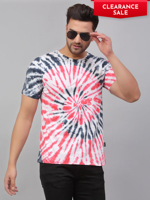 Tie & Dye Half Sleeve Round Neck T-Shirt