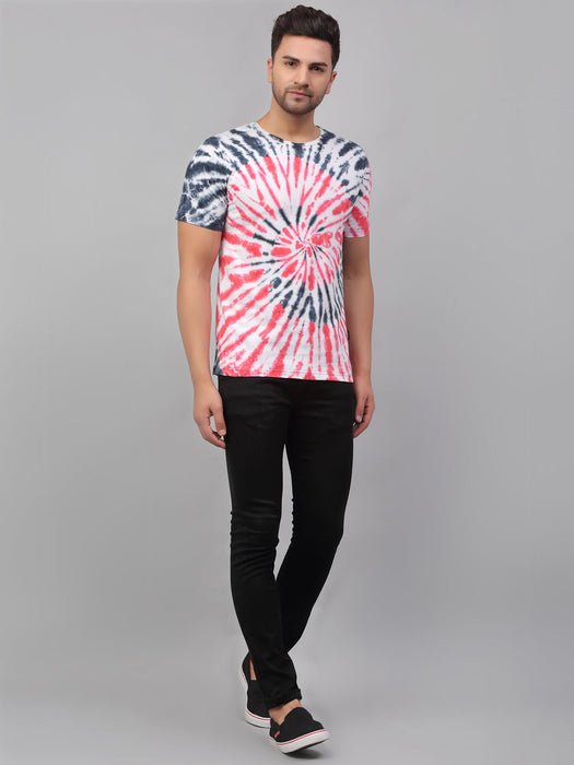 Tie & Dye Half Sleeve Round Neck T-Shirt