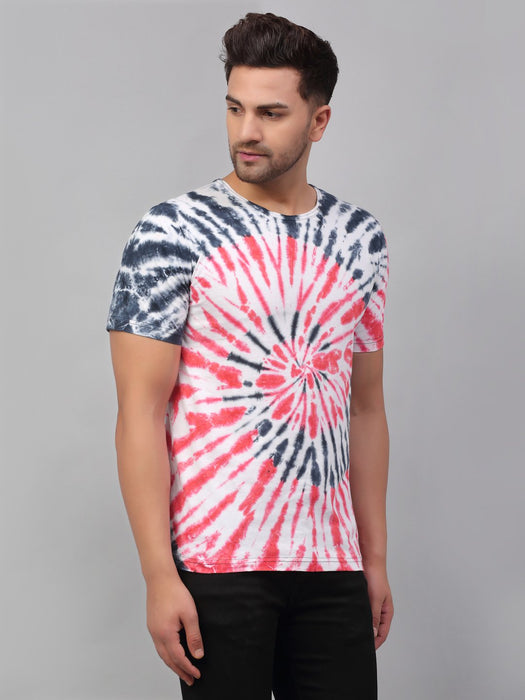 Tie & Dye Half Sleeve Round Neck T-Shirt