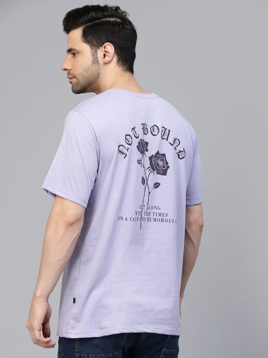 Printed Oversized Half Sleeves Round Neck Cotton Tees