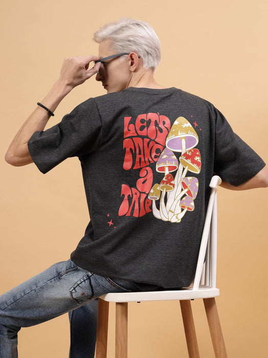 Trendy Men's Oversized Printed Tee