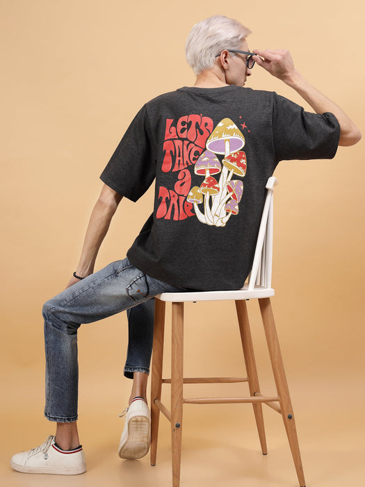 Trendy Men's Oversized Printed Tee