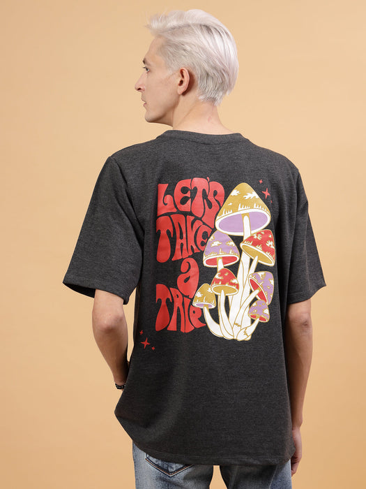 Trendy Men's Oversized Printed Tee