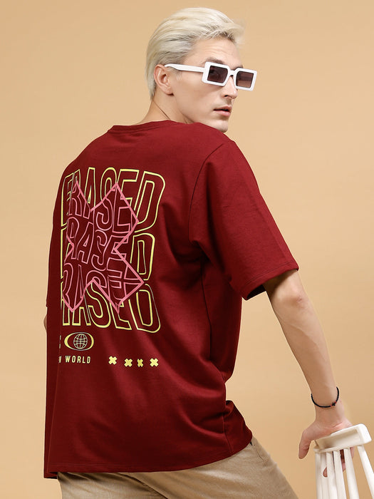 Men's Streetwear Typography Oversized Tee