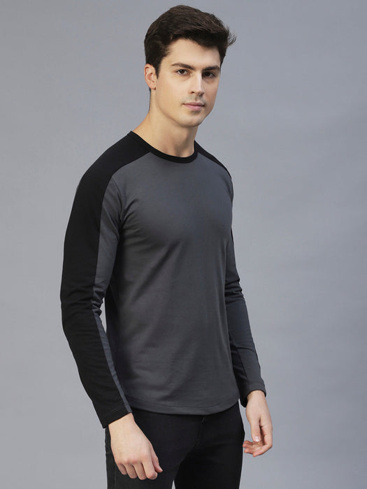 Colourblock Round Neck T-Shirt