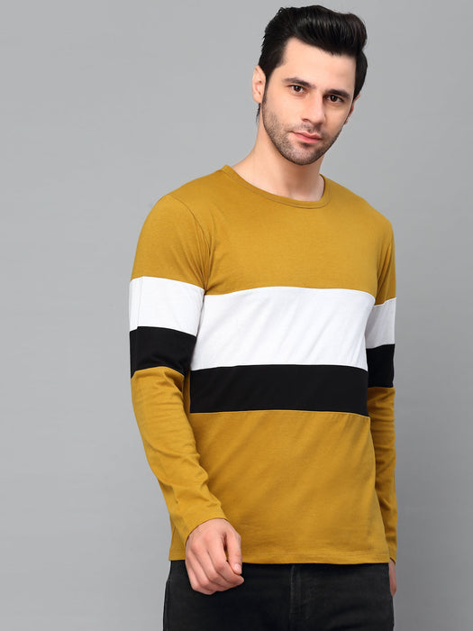 Round Neck  Cut & Sew Full Sleeve T-Shirt