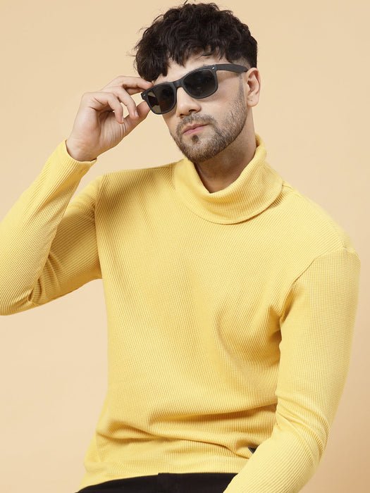 Turtleneck Waffle Tee