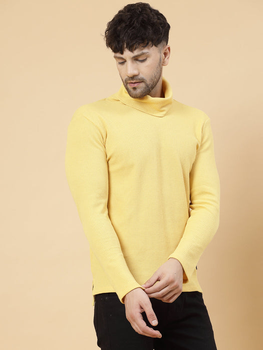 Turtleneck Waffle Tee