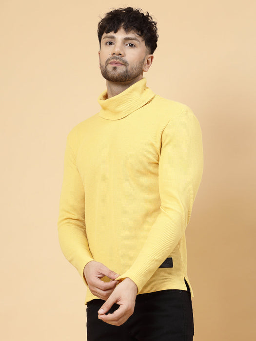 Turtleneck Waffle Tee