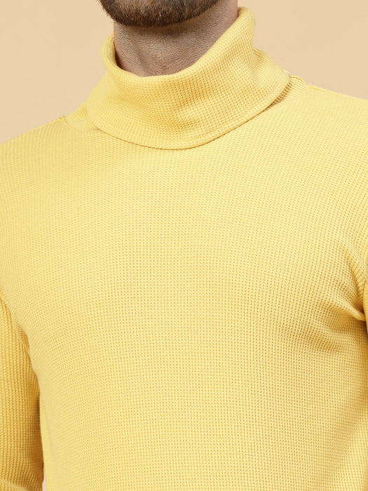 Turtleneck Waffle Tee