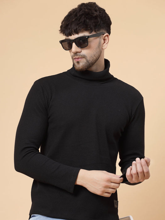 Turtleneck Waffle Tee