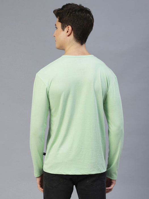 Mint Green Printed Oversize T-Shirt