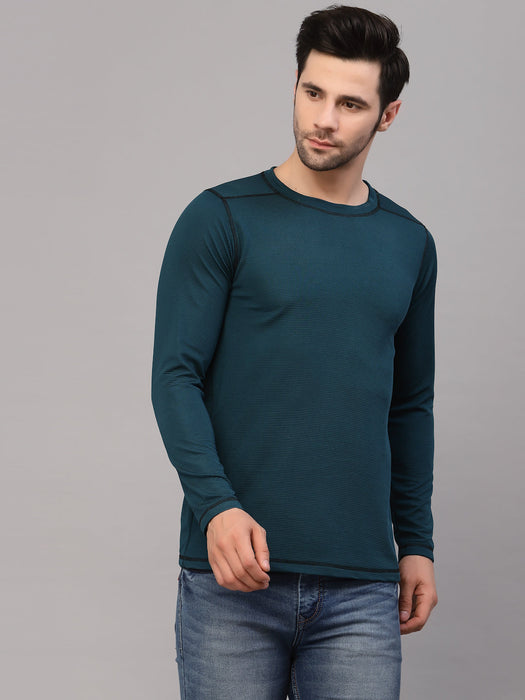 Poly Corduroy Round Neck T-Shirt