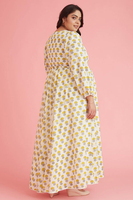 Anvi Nursing & Maternity Fit N Flare Maxi Dress