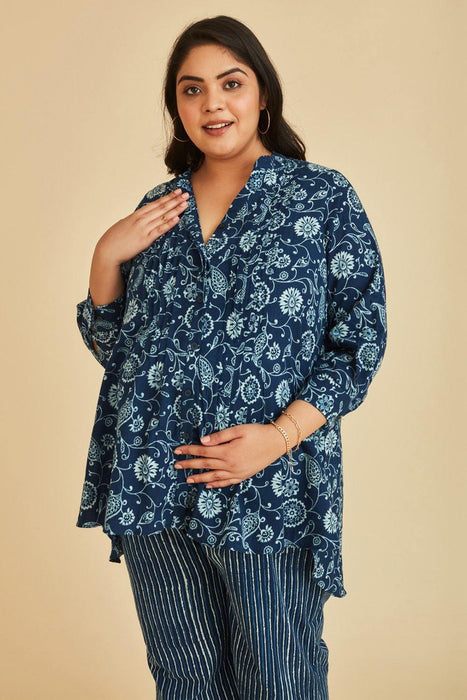 Grace Nursing & Maternity Indigo Kurta Set