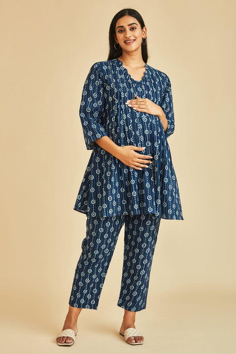 Grace Nursing & Maternity Pleated Kurta Set