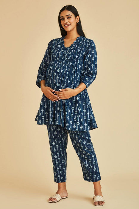 Grace Nursing & Maternity Pleated Kurta Set