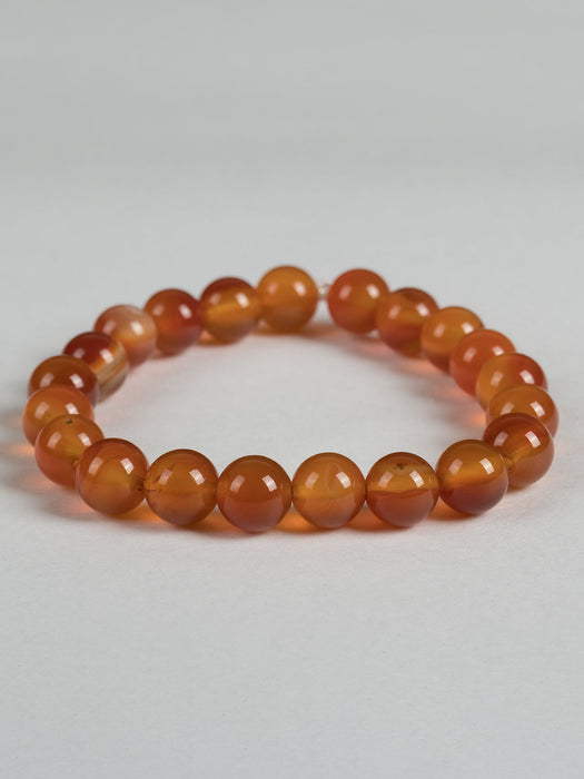 Natural Carnelian Gemstone Beads bracelet BRCAR001-1