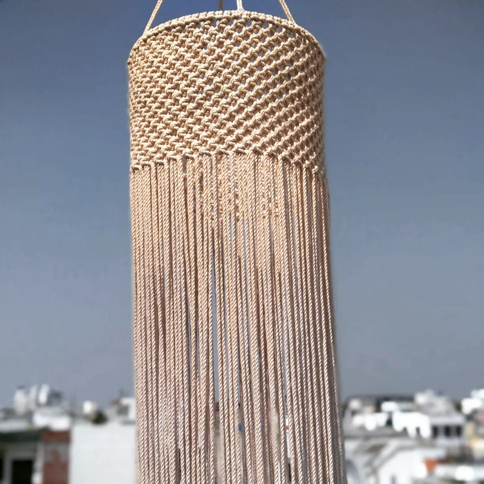 Macrame Spherical Chandelier Hanging