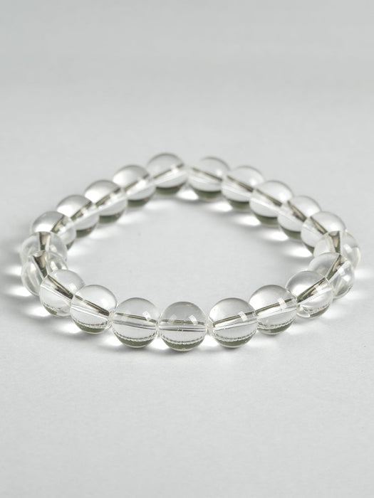 Natural Clear Quartz Beads bracelet Clear 001-01