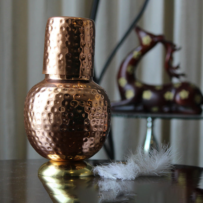 Copper Bedside Water Jar